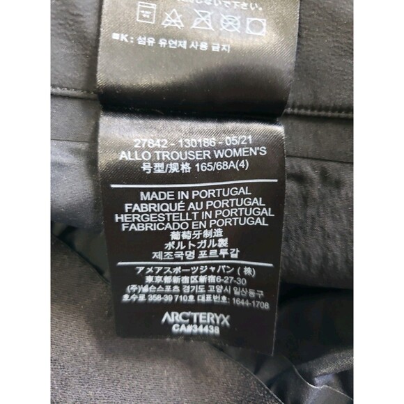 Arc'Teryx Veilance Allo Trousers Khara BIack Pants Women's Size 4 - DAMAGED - Picture 9 of 16